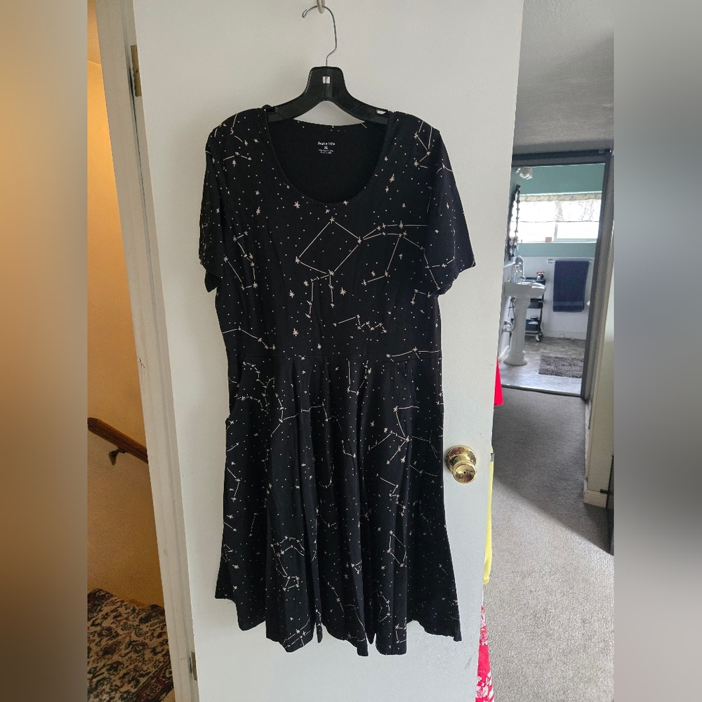 Svaha Constellations Twirl Dress